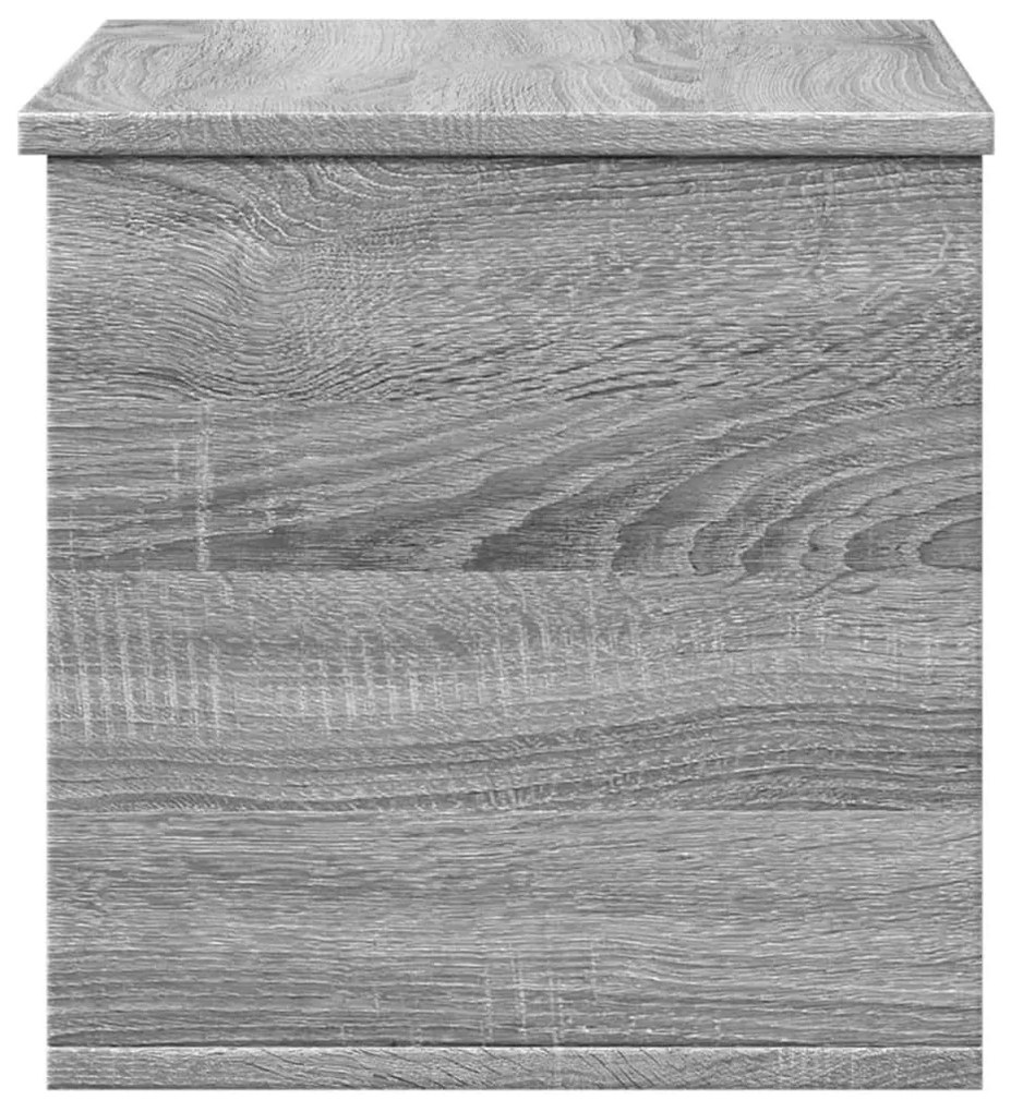szürke sonoma színű szerelt fa tárolóláda 60 x 35 x 35 cm