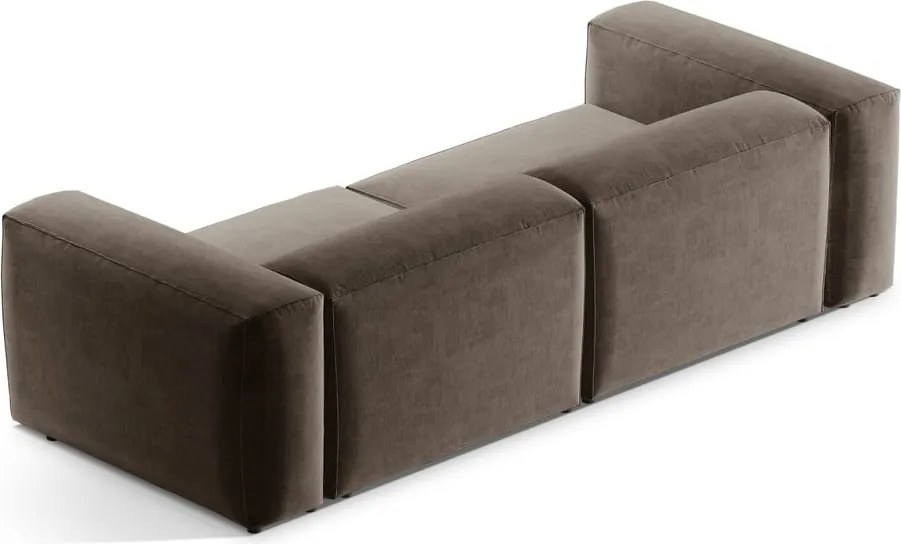 Barna kanapé 264 cm Bergamo – Cosmopolitan Design