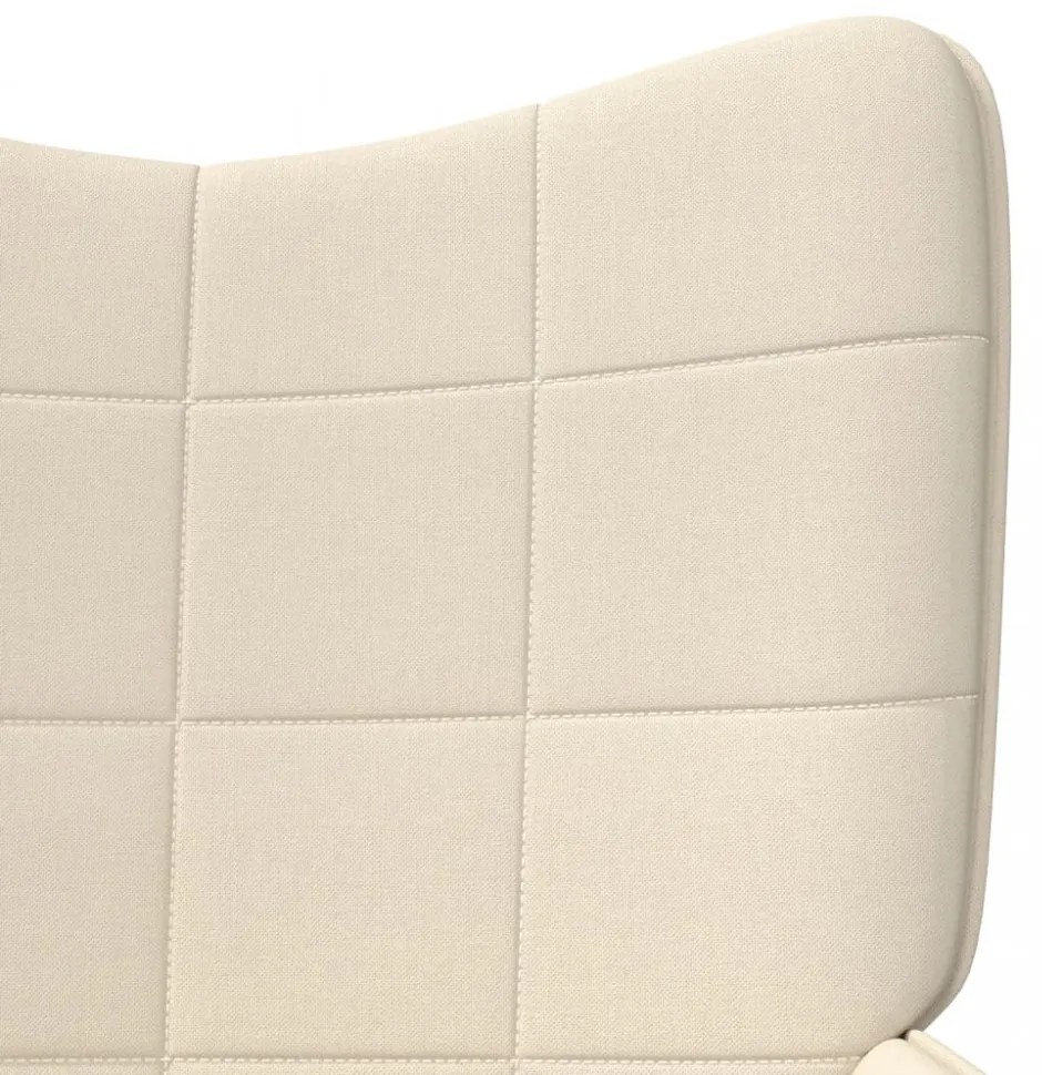 krémszínű szövet pihenőfotel