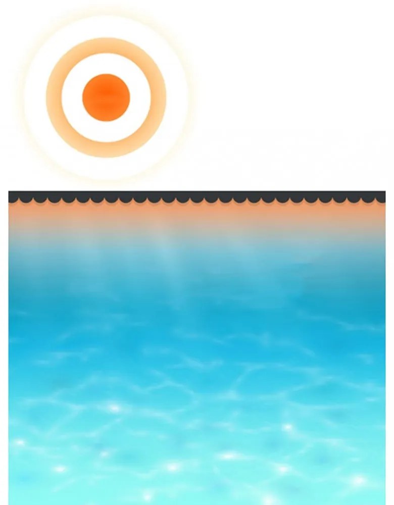fekete polietilén medencetakaró 450 x 220 cm