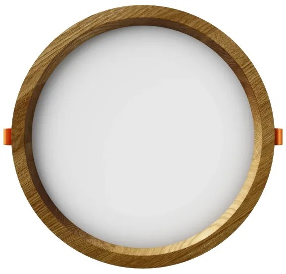 APLED - LED Lámpa RONDO WOODLINE LED/18W/230V 4000K átm. 26 cm tölgy tömör fa