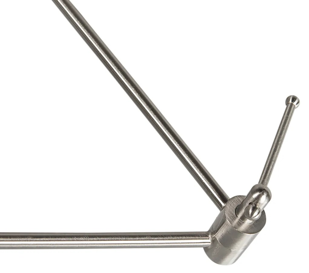 Acél lógólámpa árnyékolóval 35 cm világos szürke állítható 2-lámpás - Blitz