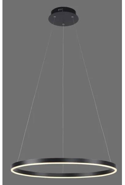 Leuchten Direkt 15394-13-LED Dimmelhető csillár zsinóron RITUS LED/30W/230V fekete