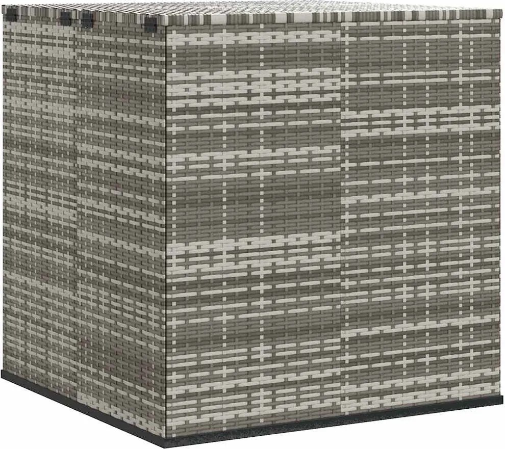 Szürke Polyrattan Kerti Párnatartó Doboz 100 X 97,5 X 104 Cm
