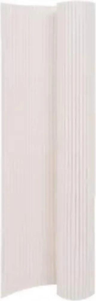 vidaXL fehér kétoldalas kerti kerítés 110 x 300 cm