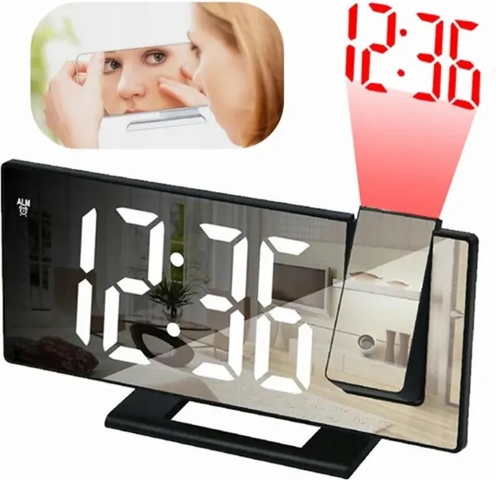 Digitális Elektronikus Óra Projektorral Led Kijelzővel 3618