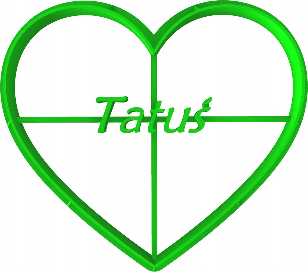 Forma Lyukasztó Mézeskalács kiszúró Apák Napja Szív Felirat Apu 8cm