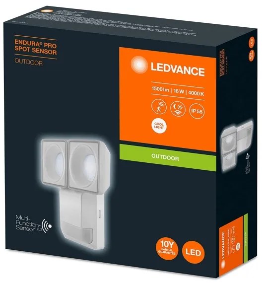 Ledvance - LED Kültéri fali lámpa érzékelővel SPOT 2xLED/8W/230V IP55