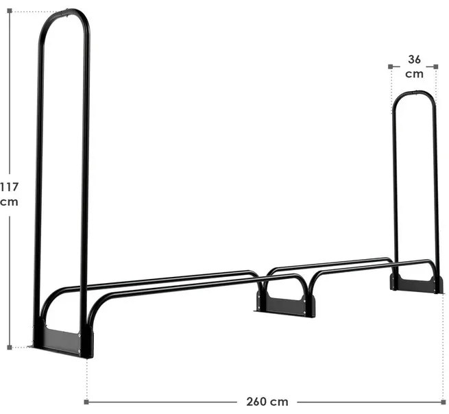 Juskys Fatároló állvány – 260×117 cm