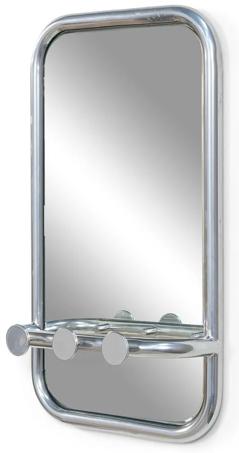 Ezüstszínű fém fogas panel 35x60x11 cm Retro – Spinder Design