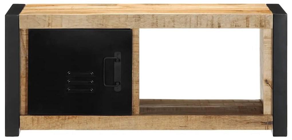 TV szekrény 80x30x35 cm tömör durva fa Mango