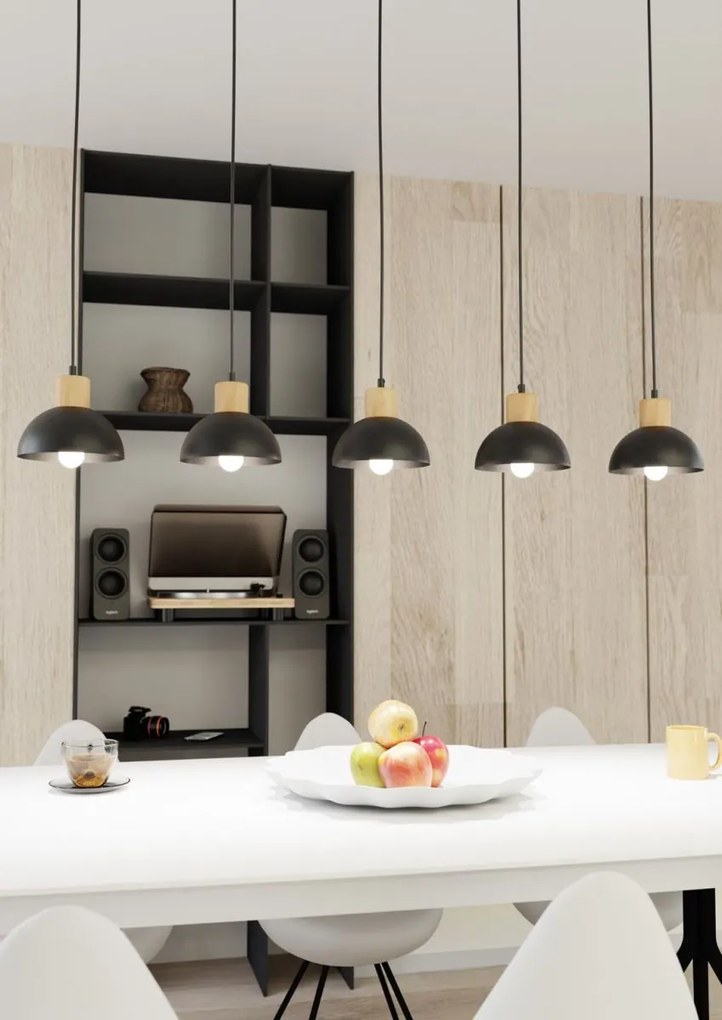 Emibig modern függeszték seco fekete emi1393/5
