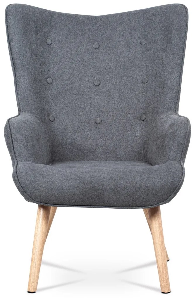 Fülkés fotel lábtartóval GREY2, szürke