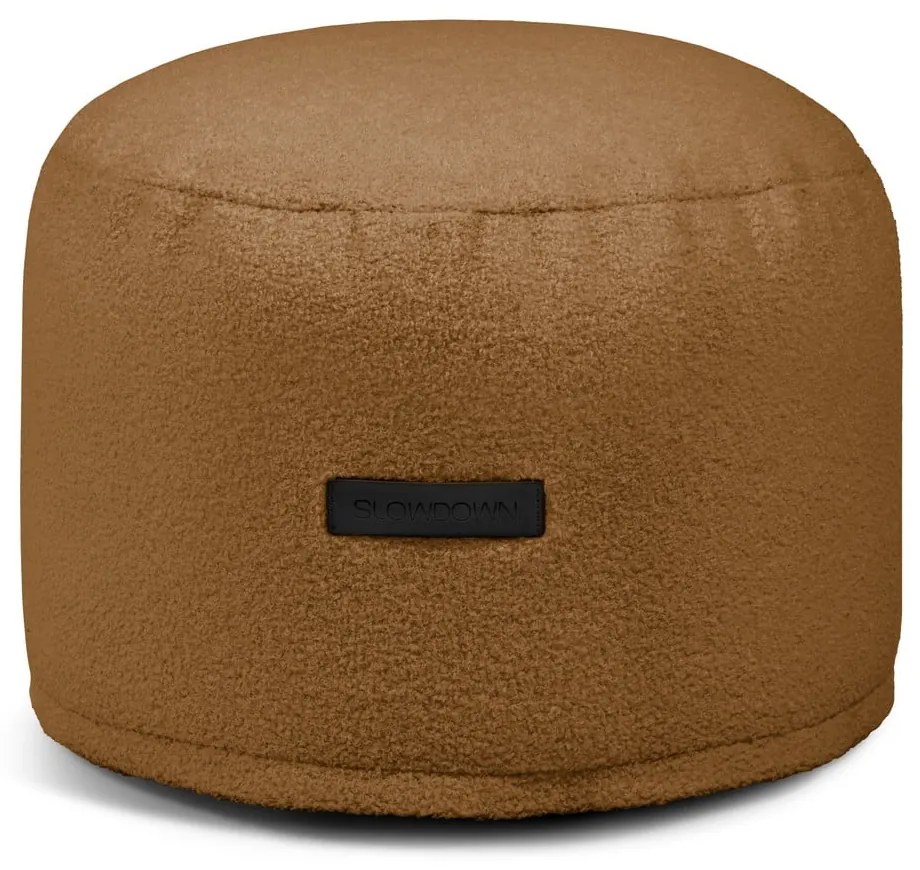 Barna buklé babzsákfotel Mini – SLOWDOWN