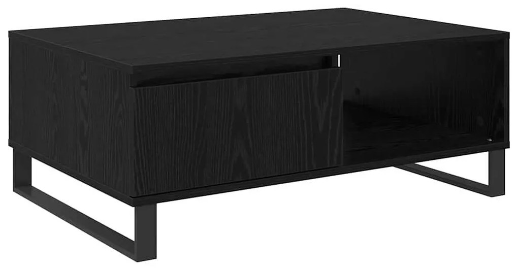 Dohányzóasztal fiókkal Musta tammi 90 x 60 x 35 cm Faanyag