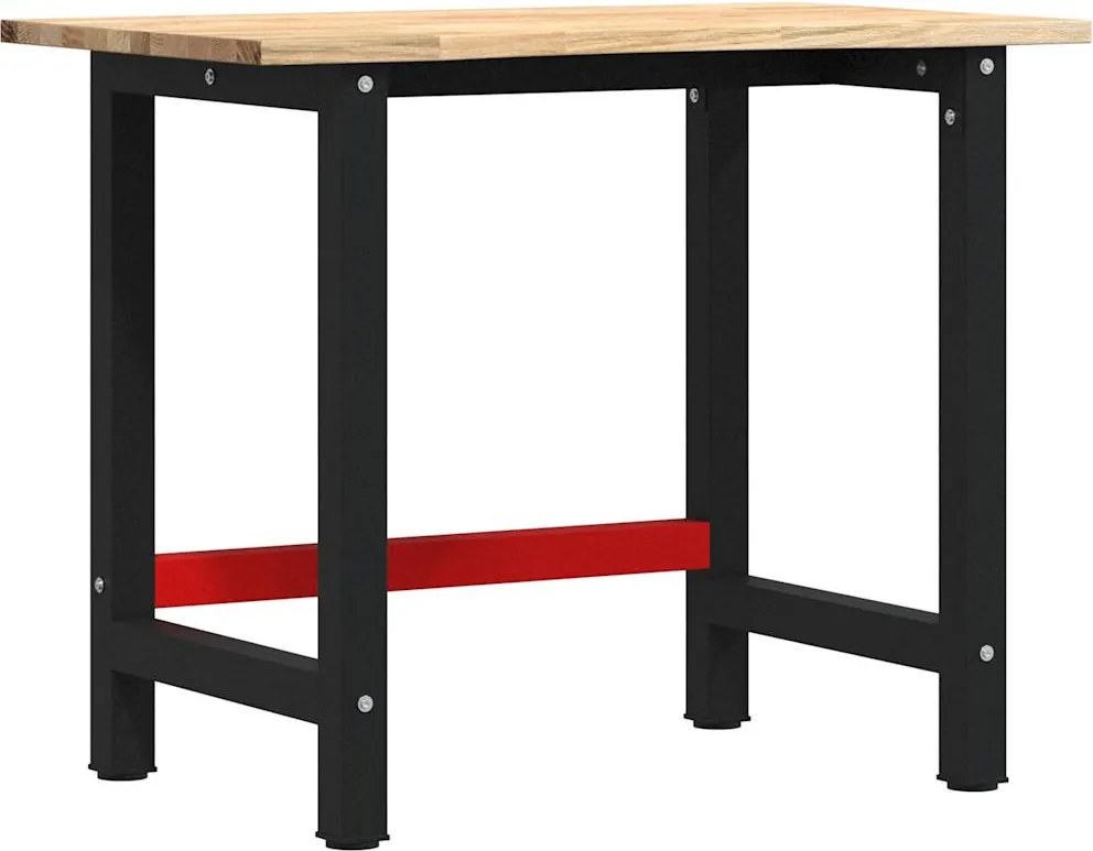 vidaXL tömör tölgyfa munkapad 100 x 60 x 81,5 cm