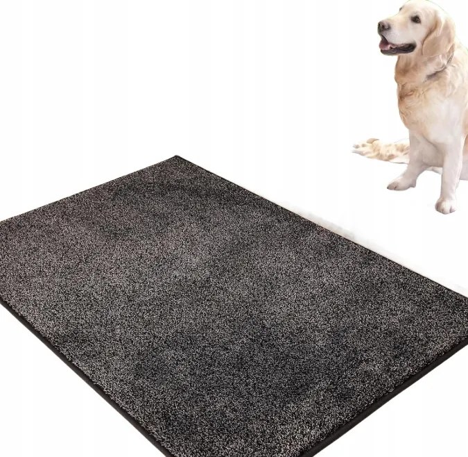 Lábtörlő Ajtó Alá Szürke Nedvszívó Csúszásgátló Bejárati Szőnyeg 50x80CM