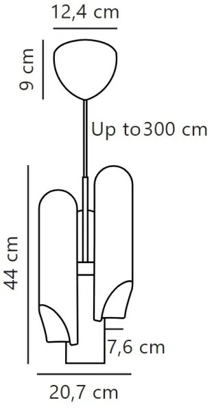 DFTP by Nordlux - Csillár zsinóron ROCHELLE 3xGU10/15W/230V