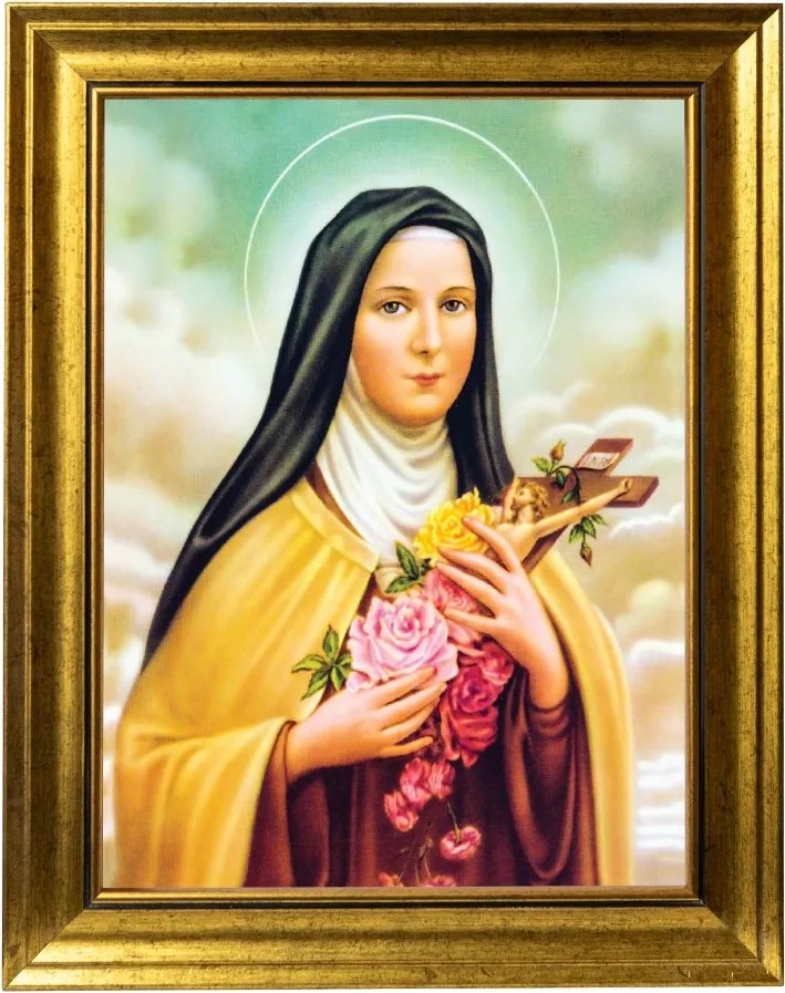 Szent Teréz Vallásos Kép Arany Díszített Keretben 30X40