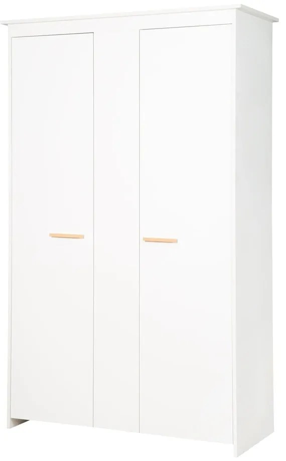 Fehér gyerek ruhásszekrény 119x190x52 cm Anton – Roba
