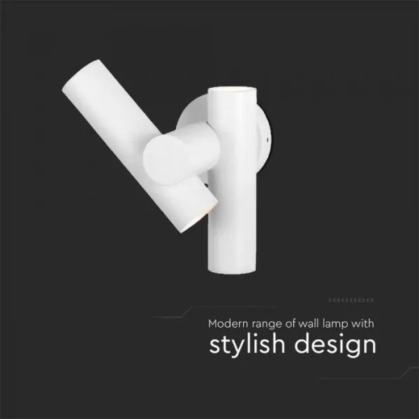 LED kültéri fali spotlámpa 2xLED/3W/230V 3000K IP44 fehér