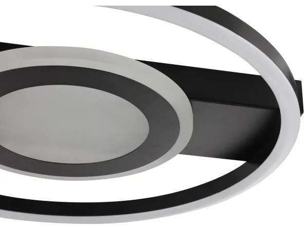 Brilliant -LED RGBW dimmelhető mennyezeti lámpatest MAUREEN LED/20W/230V 3000-6500K fekete+ távirányítóval