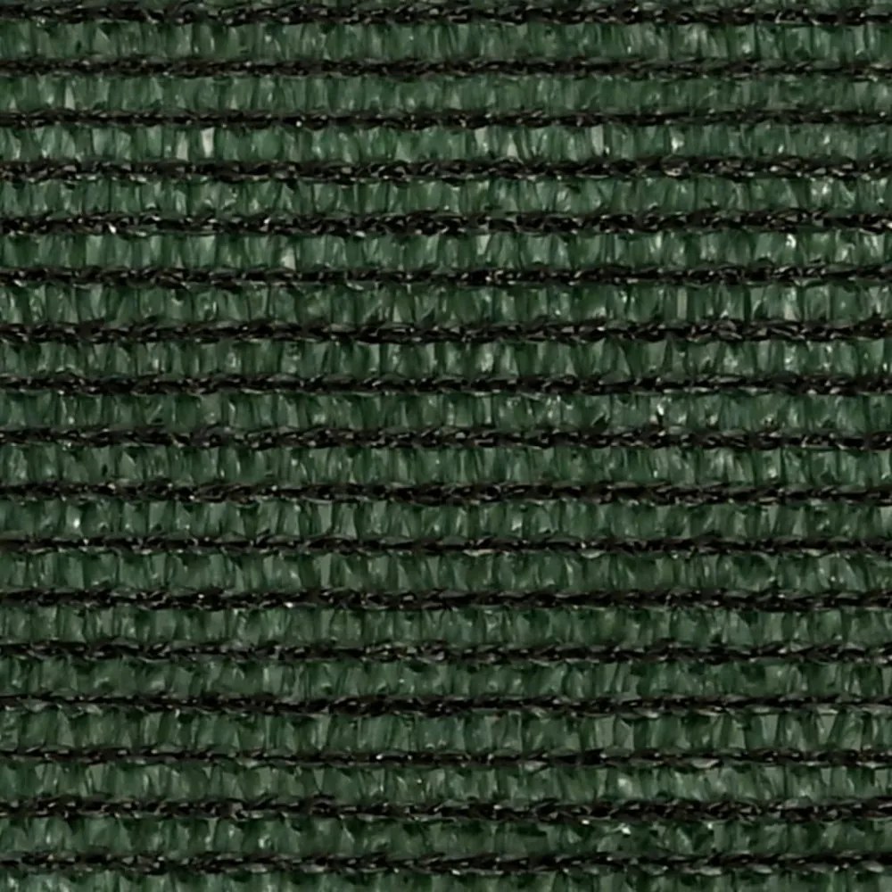 sötétzöld HDPE napvitorla 160 g/m² 3/4 x 3 m