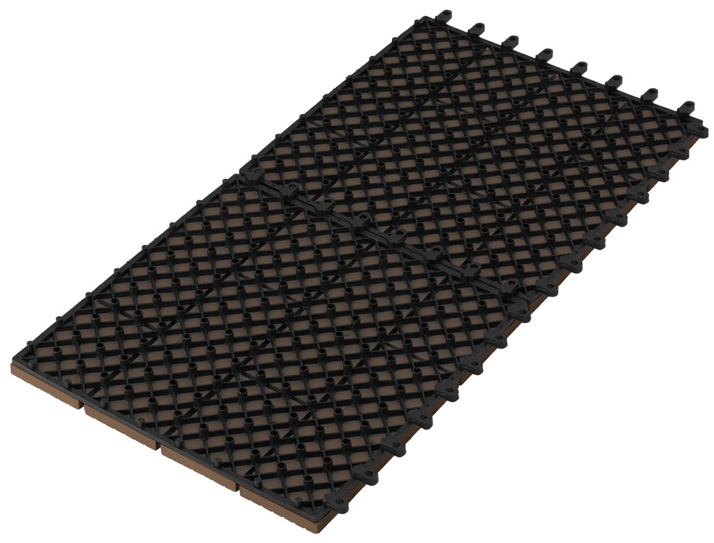 G21 Samoa WPC burkolócsempe indiai teak színben 2,3 x 30 x 30 cm