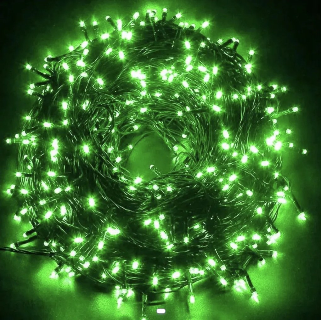 Dekorációs Lámpák 100 Led Karácsonyfa Zöld