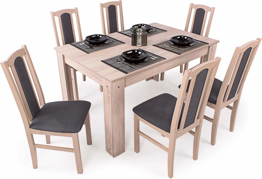Félix asztal Sophia székekkel | 6 személyes étkezőgarnitúra