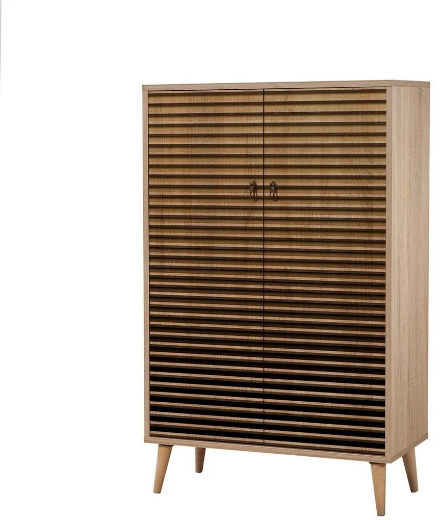 Mega Sonoma Oak Stripes I szekrény