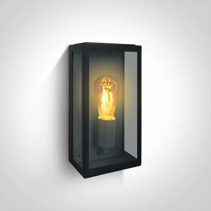 ONE LIGHT 67406A-B THE ROMANTIC OUTDOOR Modern Kültéri Fali Lámpa Fekete E27 IP44