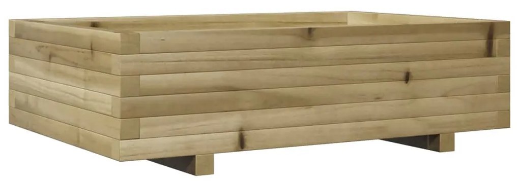 impregnált fenyőfa kerti virágláda 90x60x26,5 cm