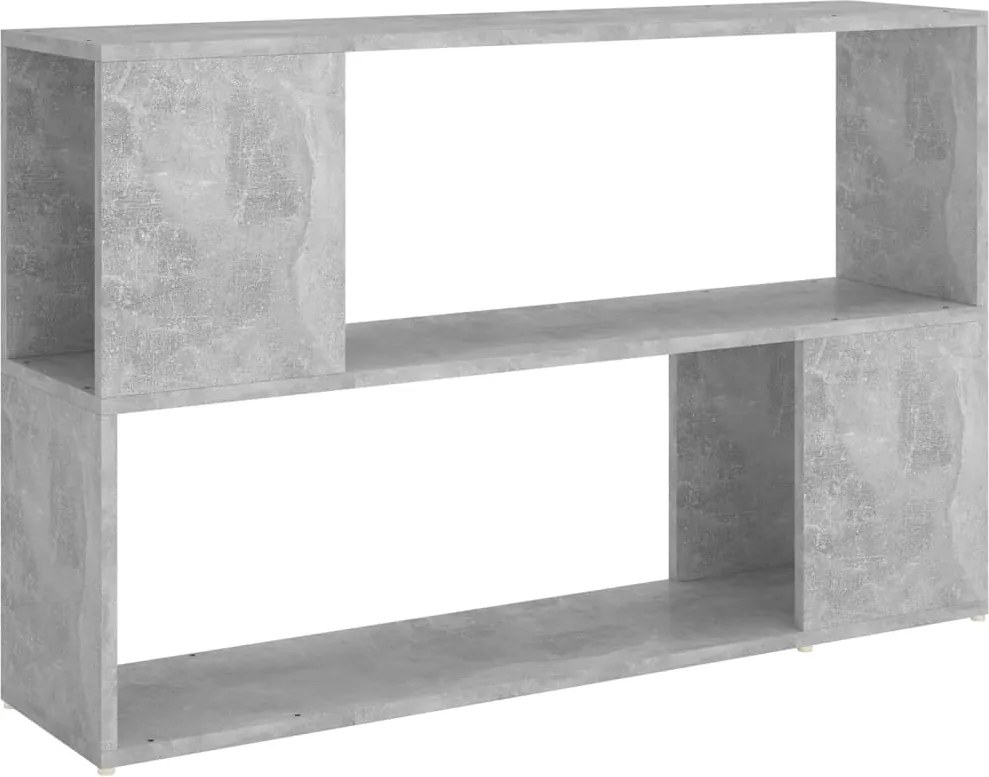 vidaXL betonszürke szerelt fa könyvszekrény 100 x 24 x 63 cm