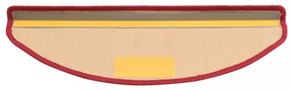 15 db piros öntapadó lépcsőszőnyeg 65 x 21 x 4 cm