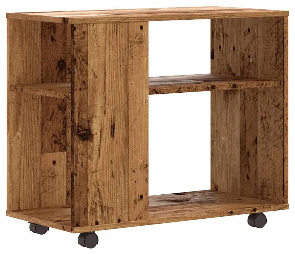 Oldalasztal Régi fa 70x35x55 cm műszaki fa