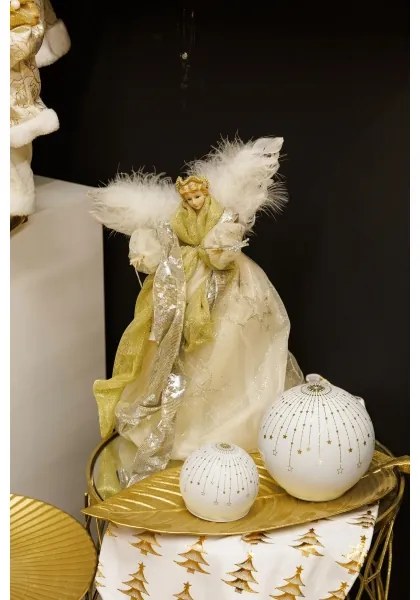 Karácsonyi dekoráció 41 cm Angyal arany