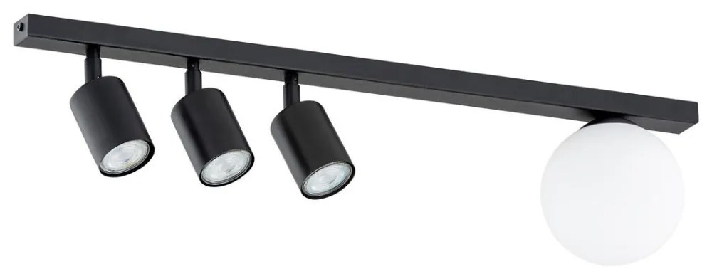 EMIBIG 1314-4 BASTER Loft Mennyezeti Lámpa Fehér, Fekete E14, GU10 IP20