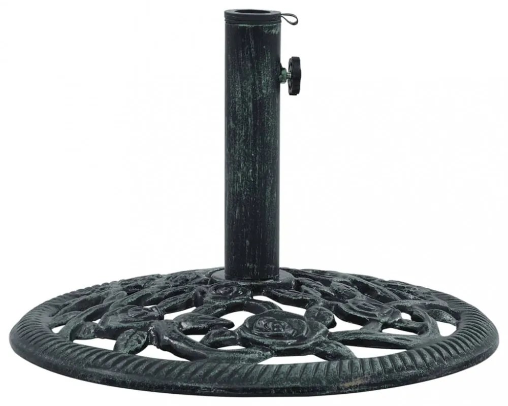 zöld öntöttvas napernyőtalp 9 kg 40 cm