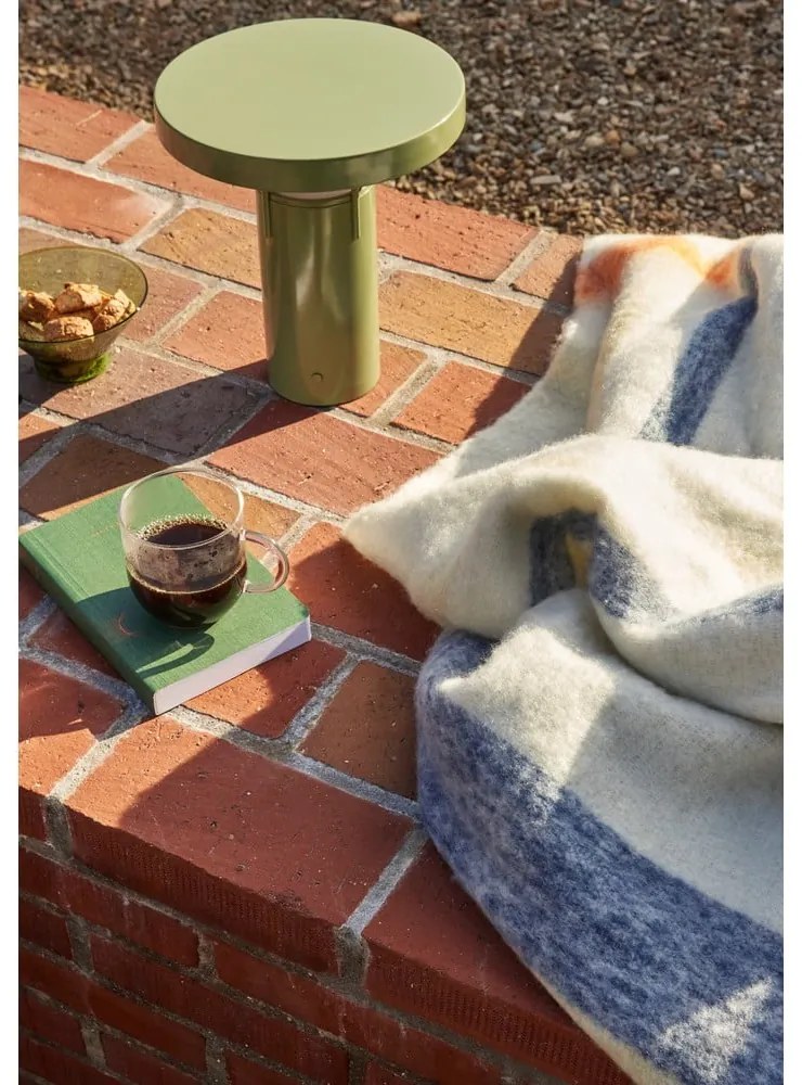 Zöld LED dimmelhető asztali lámpa fém búrával (magasság 28 cm) BringMe – Hübsch