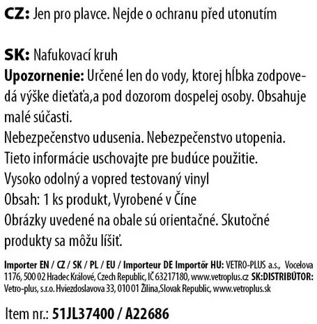 Vetro-Plus Felfújható úszógumik, 101 x 76 cm