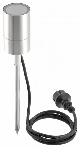 Lámpa Kerti lámpatest GRAZIE, GU10, max.20W, IP44, AC220-240V, 50-60Hz, kábel 1,5 m csatlakozóval, inox