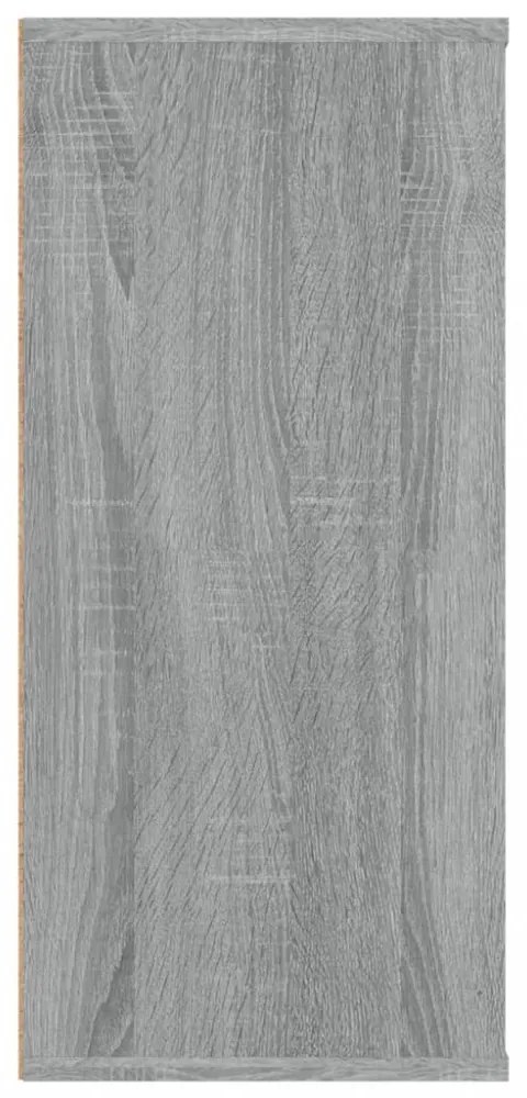 szürke sonoma szerelt fa könyv-/tálalószekrény 66 x 30 x 98 cm