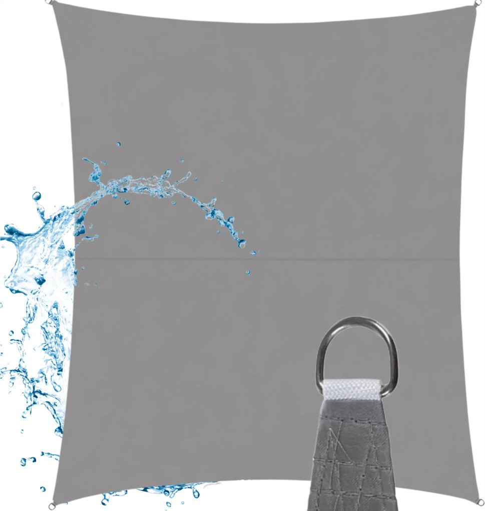 Kerti Napvitorla Vízálló 3x4m Téglalap Napellenző Terasz