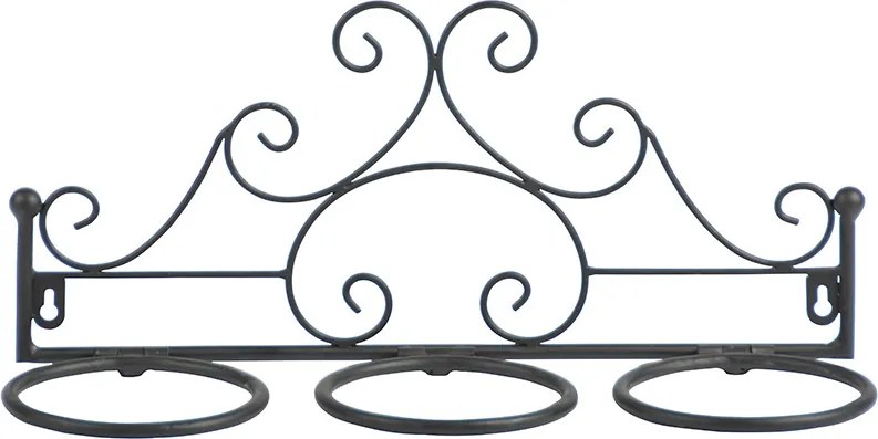 Fali hármas virágtartó