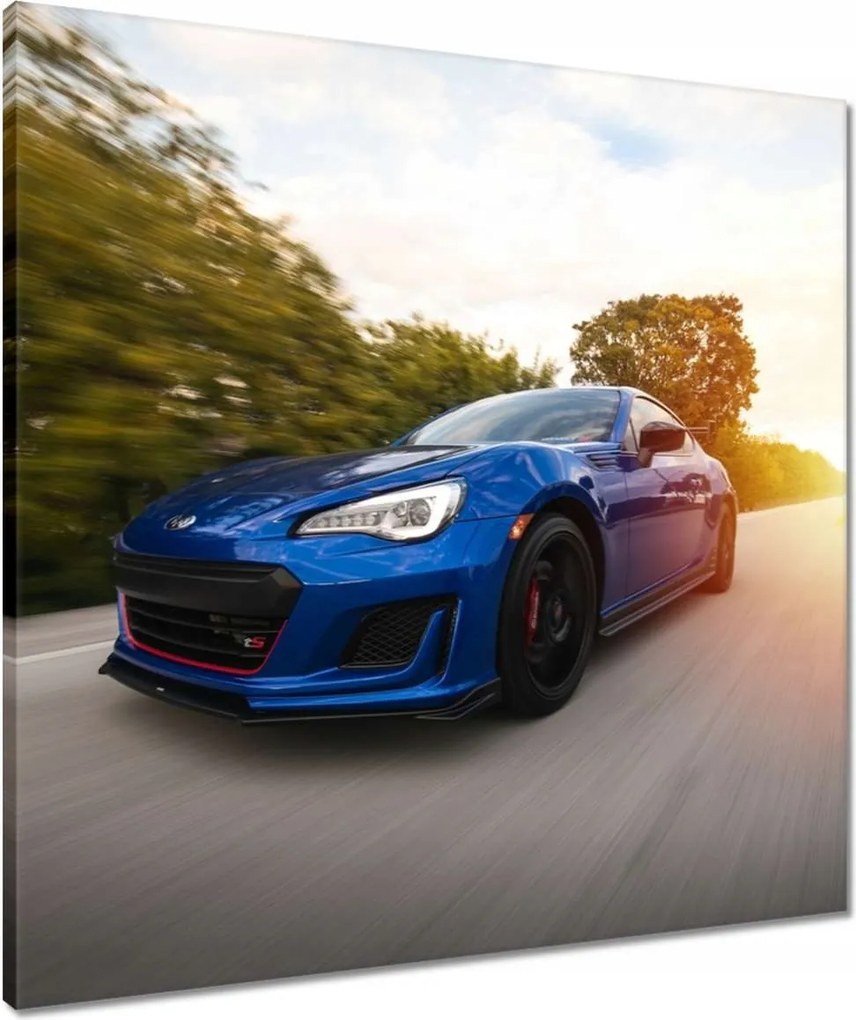 Vászonkép 60x60 Autó-Motor Kék Autó