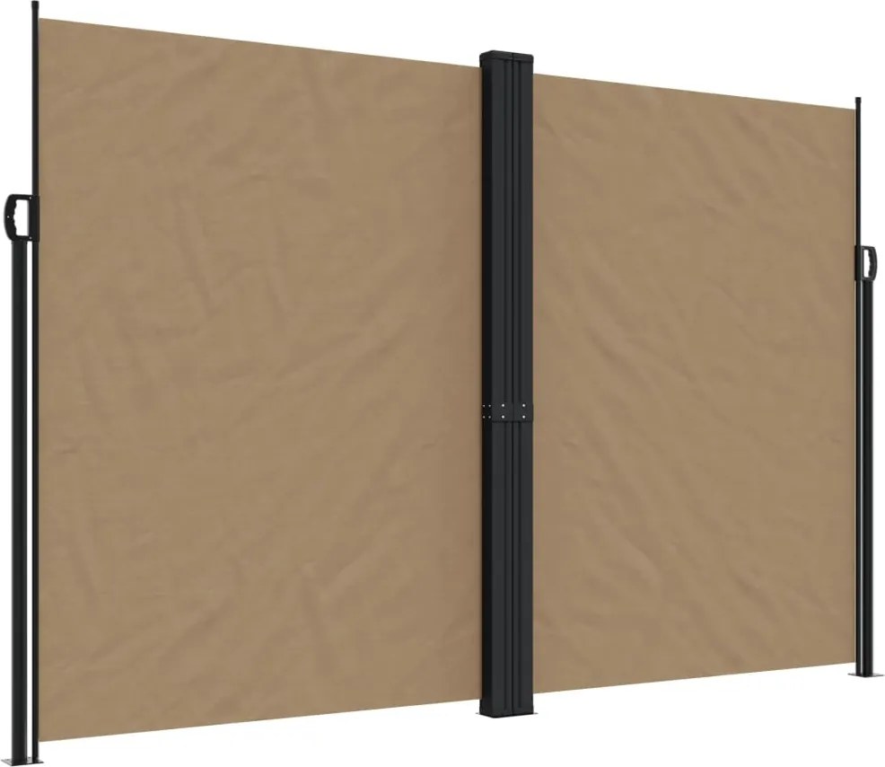 vidaXL tópszínű behúzható oldalsó napellenző 220 x 1000 cm