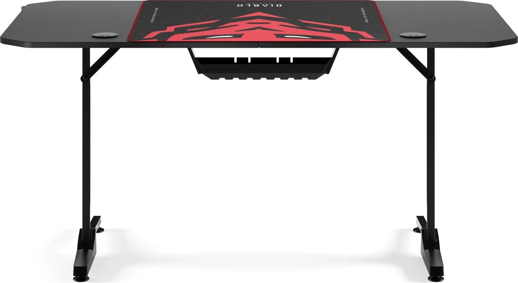 Gamer asztal 160 cm fekete: Diablo X-Mate 1600