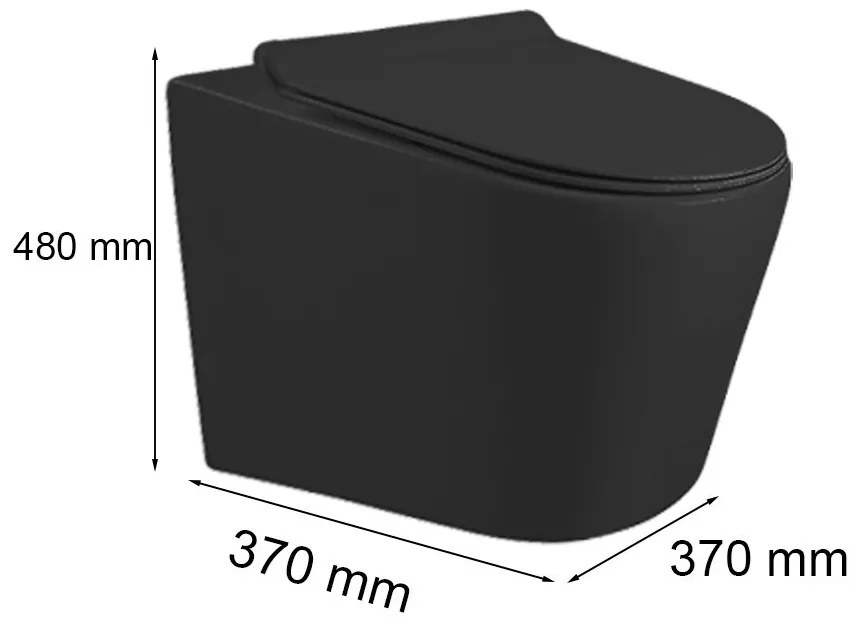 Ride fali, rimless WC soft close ülőkével
