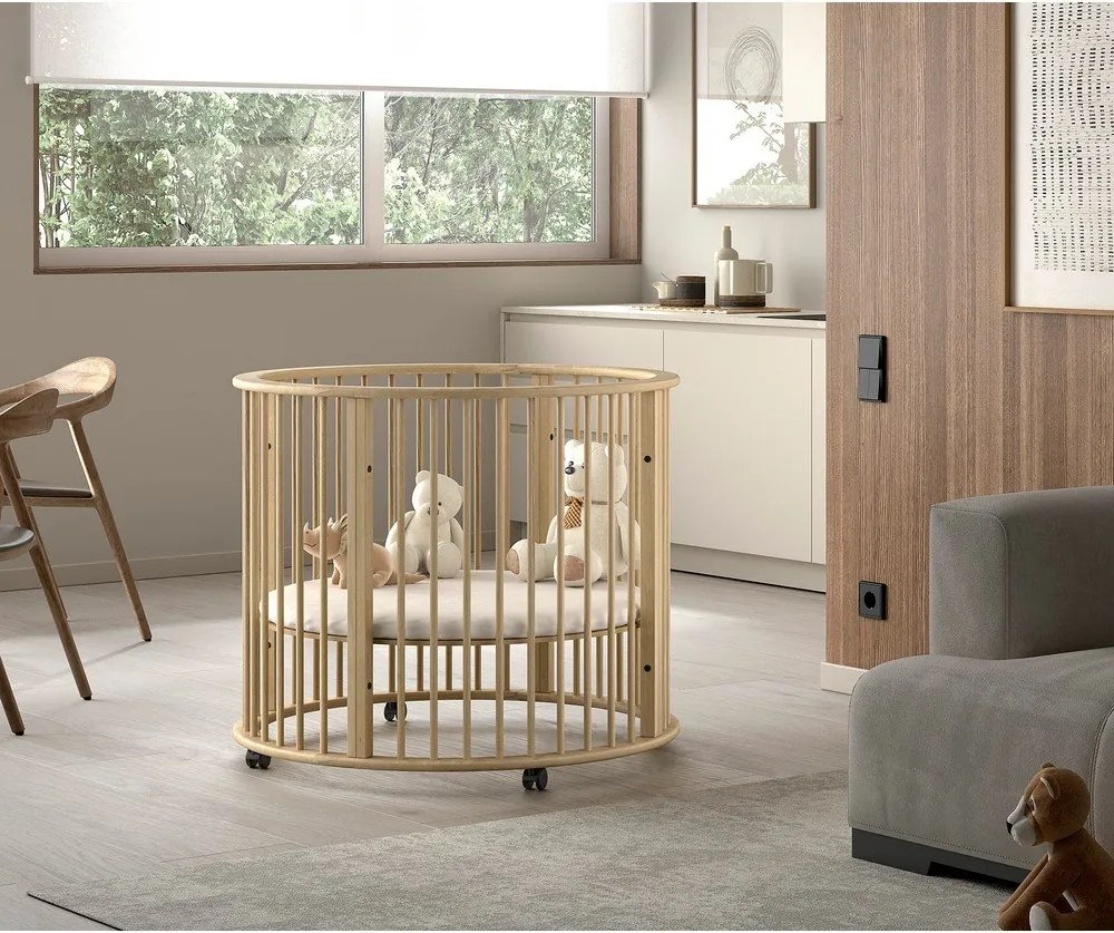 Natúr színű bükkfa járóka 90x90 cm Dino – Vipack